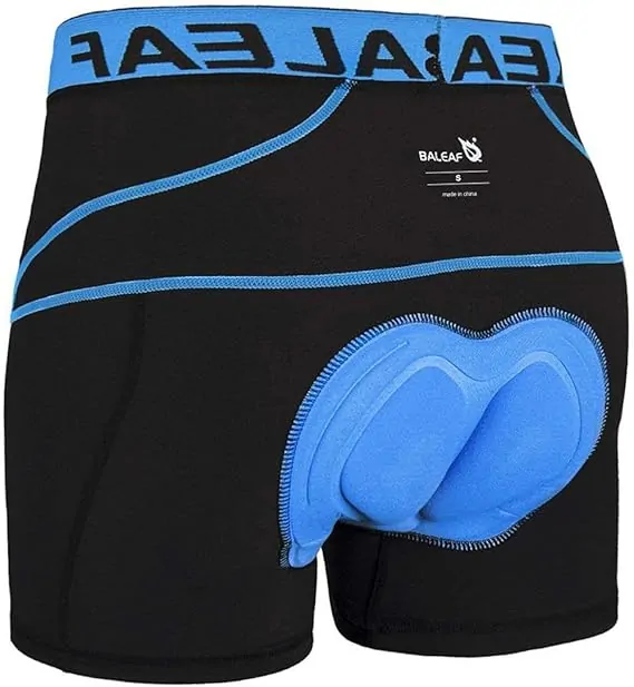 baleaf Cycling Shorts Mens 4D Padded Mountain Bike Underwear MTB Liner Riding Breathable Bicycle Undershorts