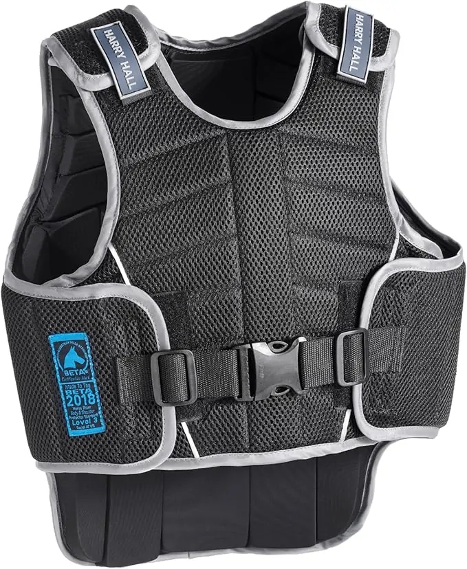 Harry Hall Zeus Kids Body Protector Horse Riding - Children Hi-Viz Equestrians Level 3 EN 13158 Girls Boys Protective Jacket Vest